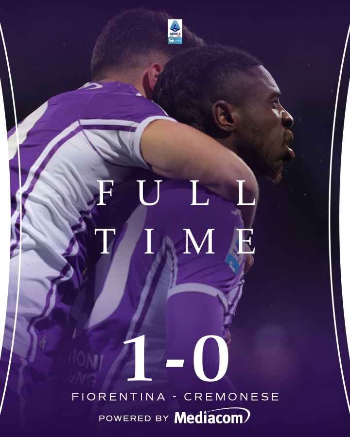 能保級嗎？佛羅倫薩終結(jié)聯(lián)賽15輪不勝后近3輪2勝，當(dāng)前暫列倒二