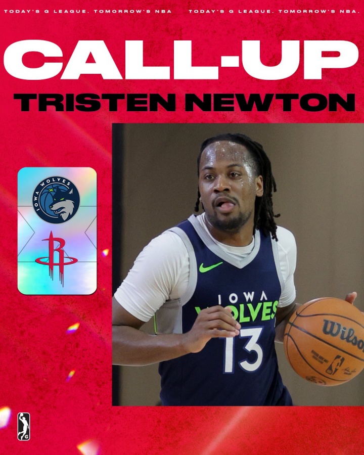 牛頓兩年雙向合同簽約火箭 G聯(lián)盟場(chǎng)均28.6分5.4板7助1.8斷！