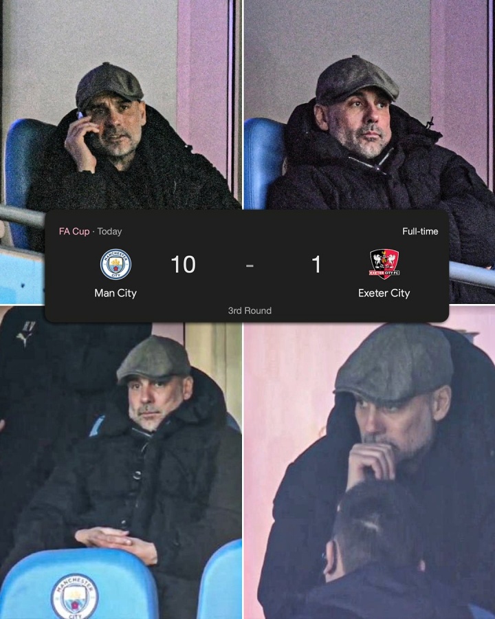 就當是放假了！瓜帥停賽看臺目睹曼城10