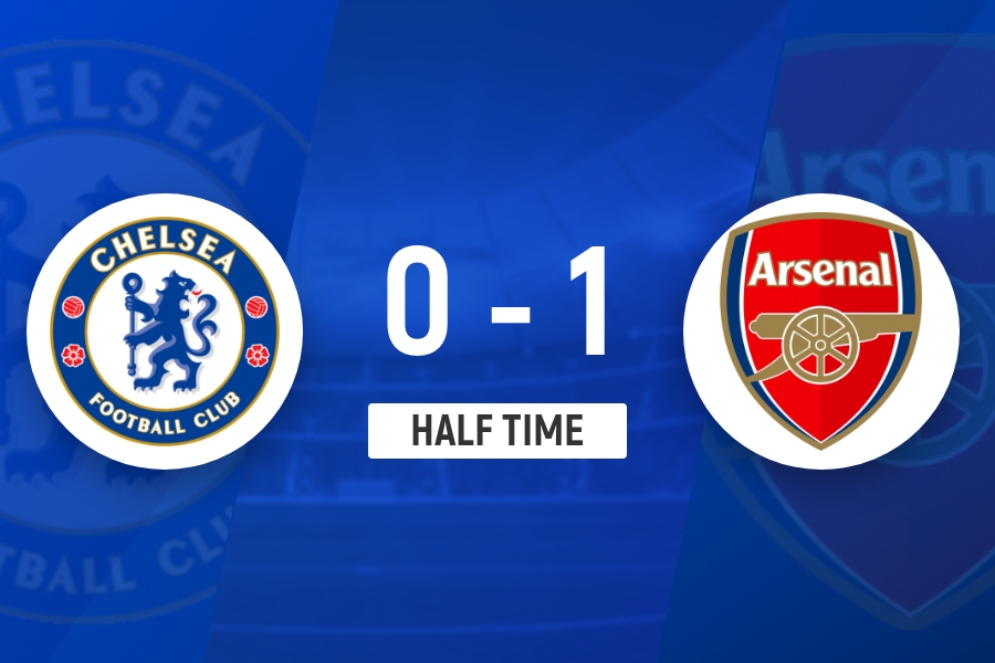 半场-阿森纳1-0切尔西 本怀特头槌破门赖斯角球助攻