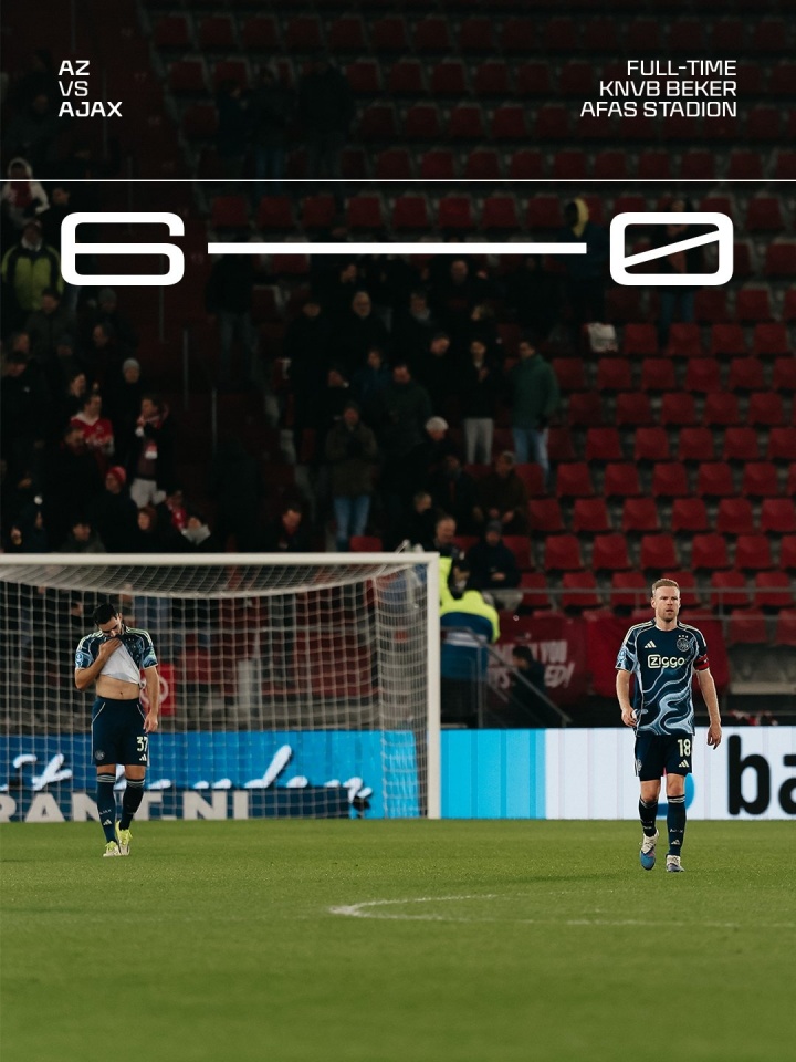 全崩了！贾府荷兰杯0-6创近百年最惨痛失利，欧冠倒3联赛落后16分