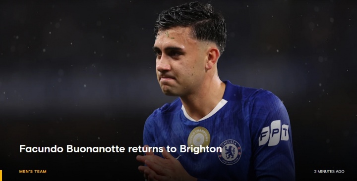 官方：切尔西终止租借博纳诺特，球员租借加盟利兹联