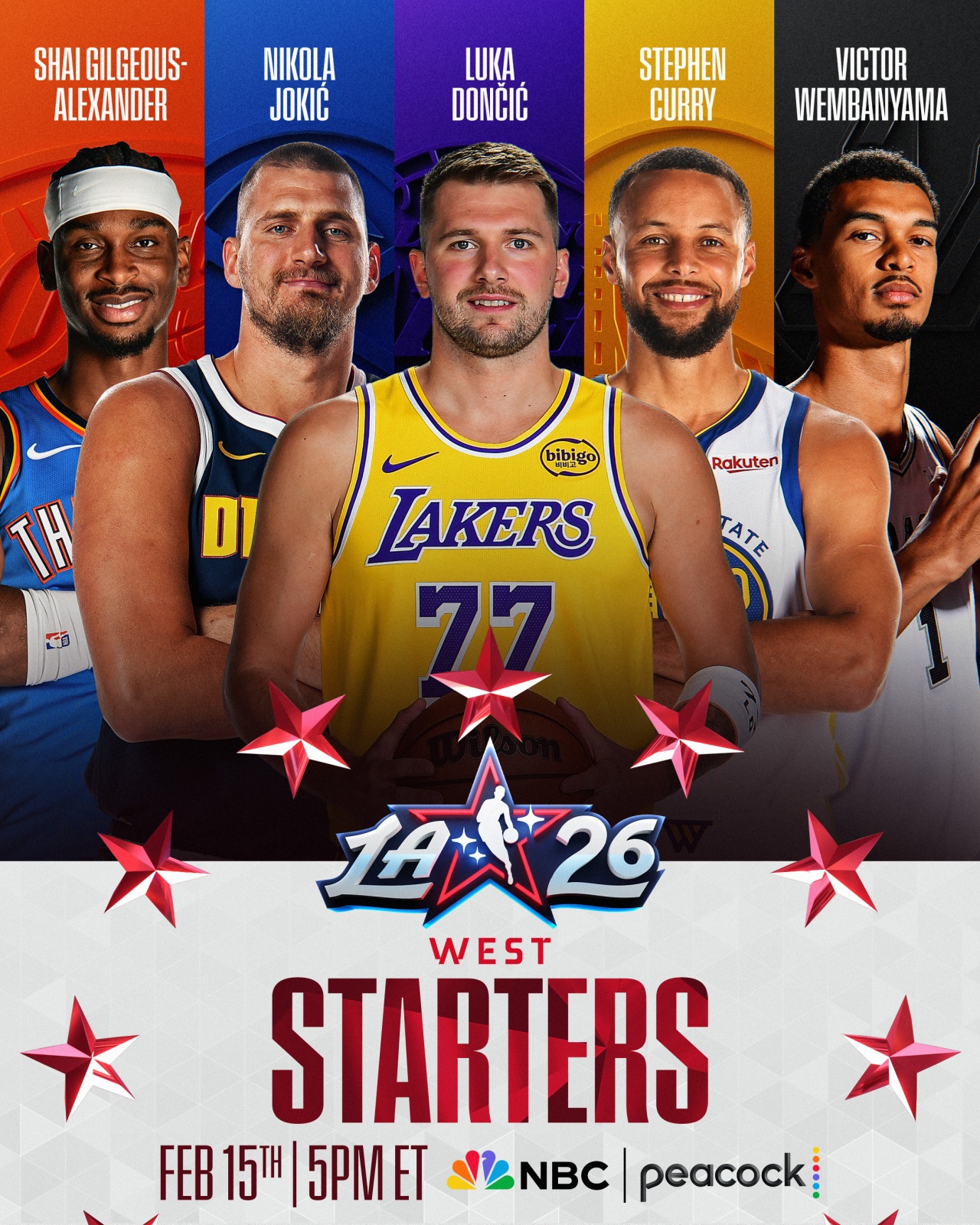 [马刺]解说：077加盟湖人后首度当选票王 华子比赛空砍投票