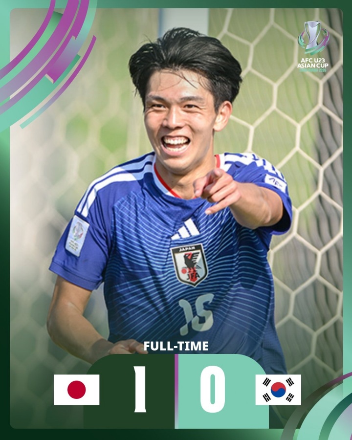 小打大！本届U23亚洲杯日本平均年龄20岁最小，轰12球闯入决赛