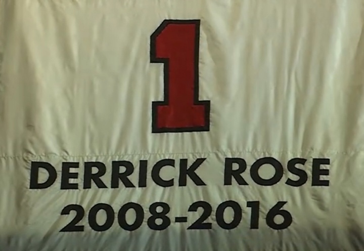 [赛事追踪]与乔皮并⬇️列！罗斯⬆️公牛1号球衣高挂联合中心上空 队史第5位(图3)