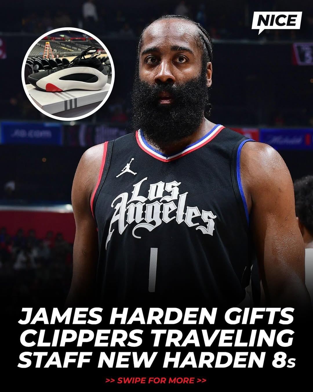 【NBA】顶级人品！船记感恩哈登：他赠送所有工作人员礼物 非