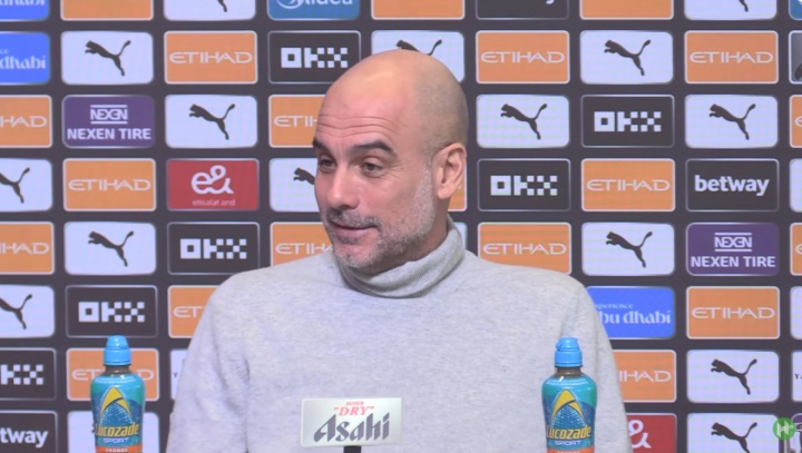 进步很快！瓜迪奥拉调侃：胡桑诺夫的英语还达不到莎士比亚的水平