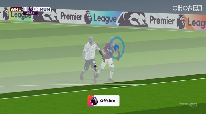 曼联仍0-1！卡塞米罗头球破门，但VAR介入改判越位在先进球无效