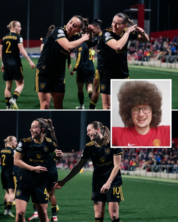 各项赛事6连胜！曼联女足欧冠4-0马竞，做剪头发庆祝回应蓄发哥