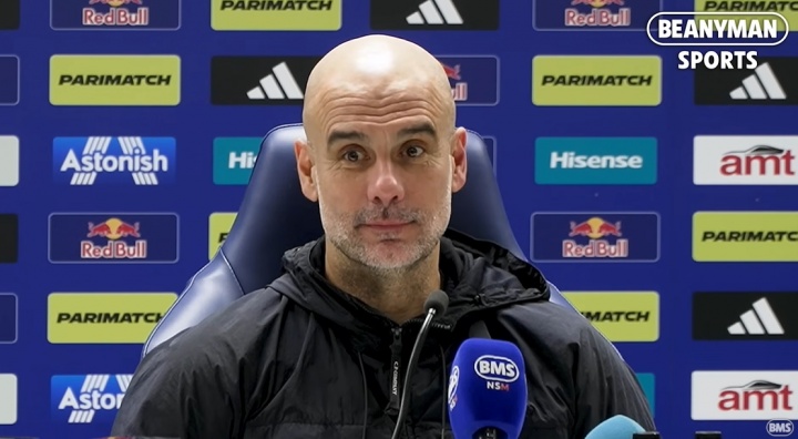 【赛事前线】这小表情……瓜帅否认哈兰德膝盖受⬇️伤，被追问受