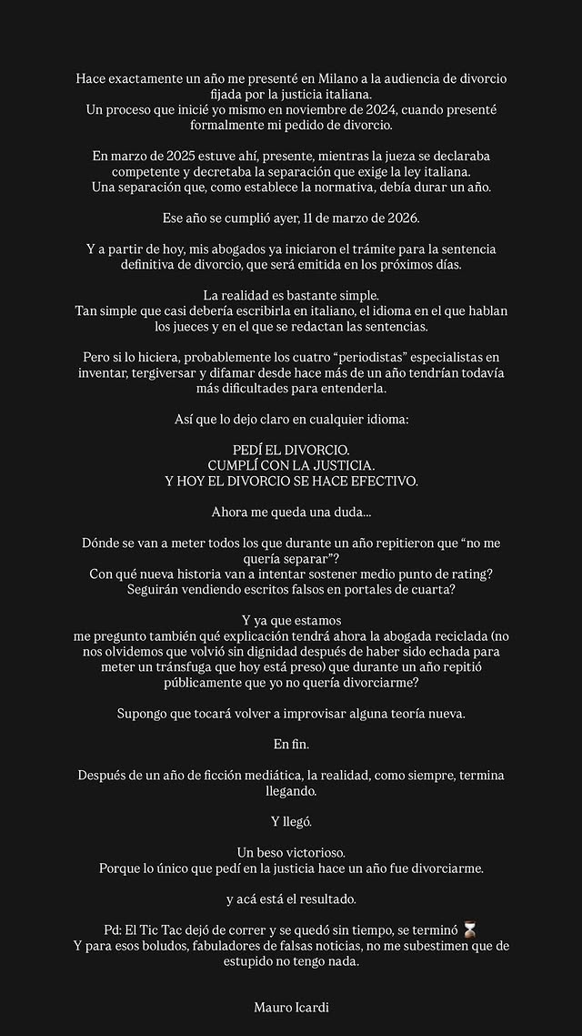 【推荐】结束了！伊卡尔迪：24年11月我提出与旺达离婚，现在离婚正式生效(图2)