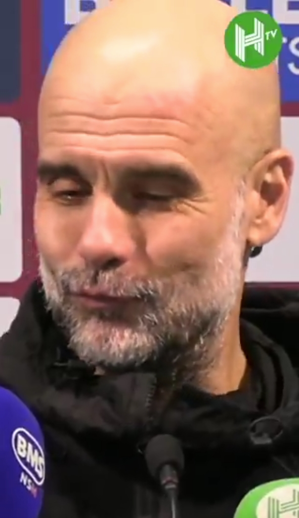 哈兰德隐私部位是否受伤？瓜帅露迷之笑容：希望他妻子今晚能开心