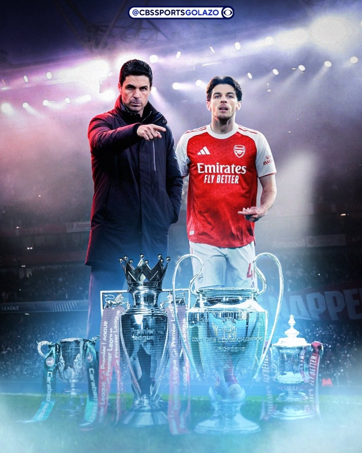 四冠王概率5.6%！阿森纳四线夺冠概率：英超90%欧冠29%联赛杯56%