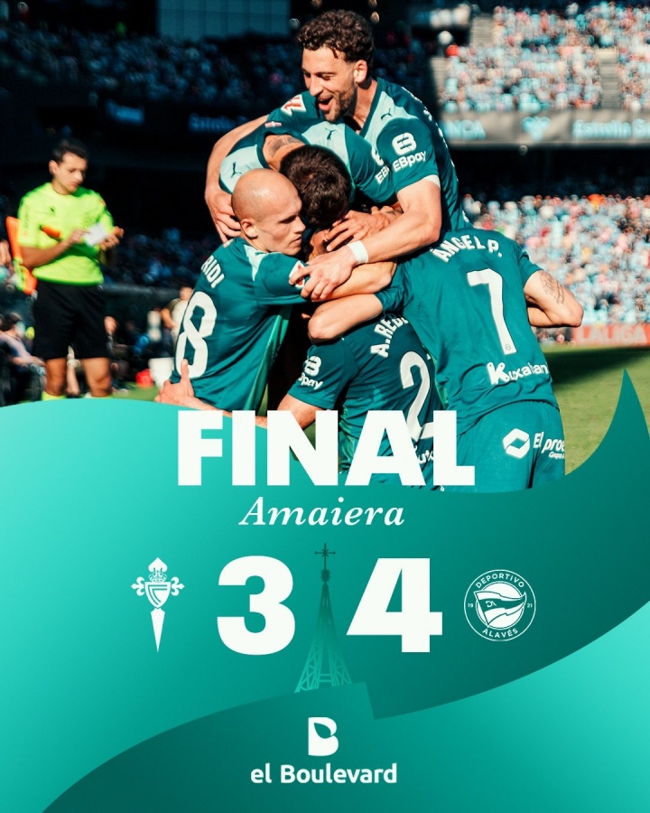  保级队惹不起！阿拉维斯让3追4惊天翻盘塞尔塔 收获保级关键3分