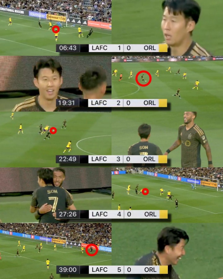 【球迷报道】57分钟打卡下班！孙兴慜半场助攻大四喜独造5球，