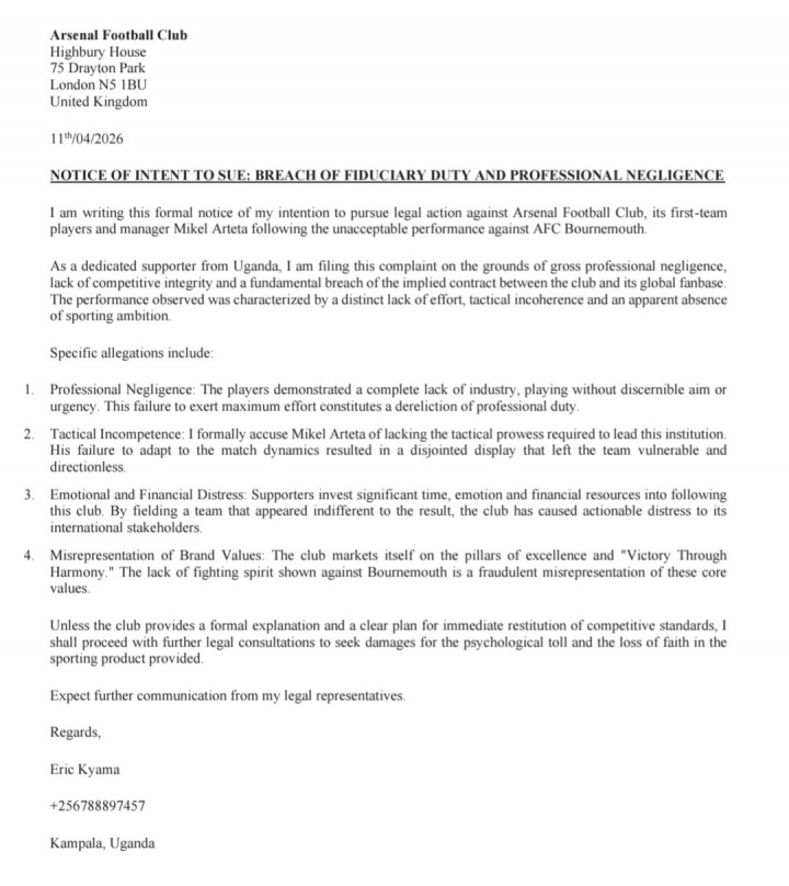 心理委员我不得劲！枪手球迷起诉阿森纳球员没斗志、塔帅缺乏战术