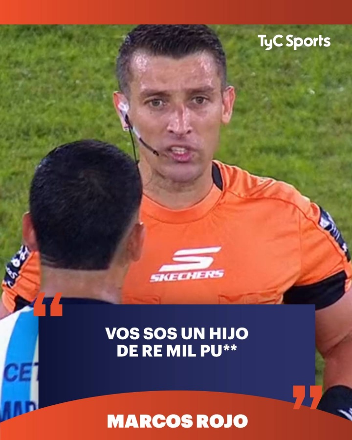 [阿超]上头了！36岁罗霍阿根廷联赛肘击夸尔塔被罚下，还骂裁