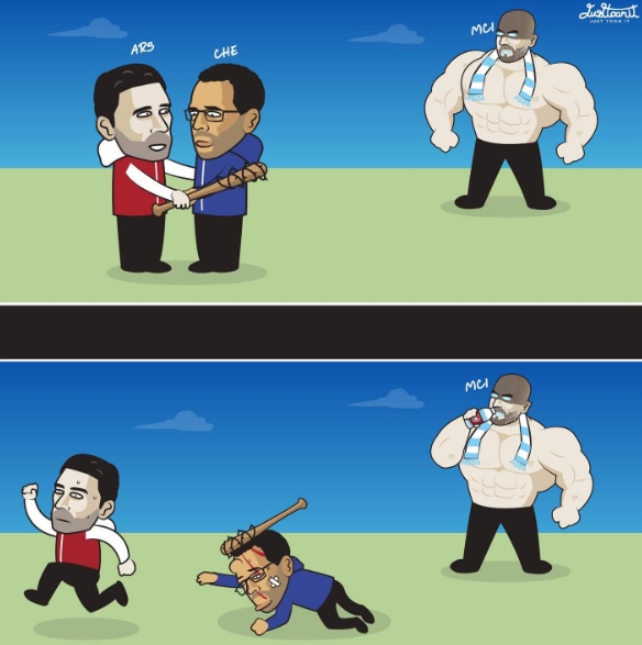 【值得一看】今日趣图：枪手还在为争冠绞尽脑汁时，热刺明年英冠冠军已经稳了(图3)