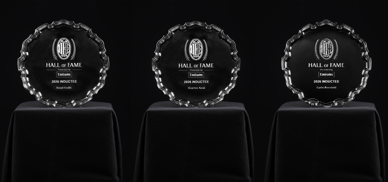 名人堂再添3人！官方：安切洛蒂、古利特、卡卡入选AC米兰名人堂