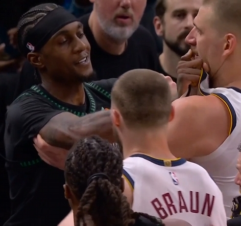  约基奇：不后悔追击麦丹 他在每个人都停止比赛的情况下跑去得分