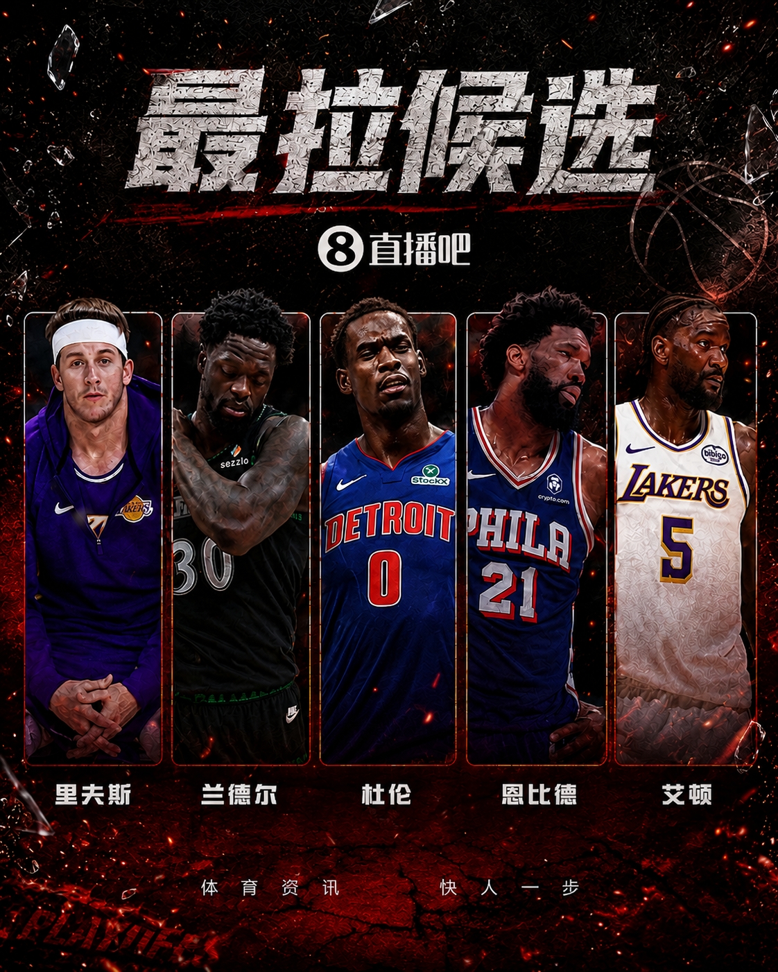 『吧友评选』🤮谁是季后赛次轮最拉球员？