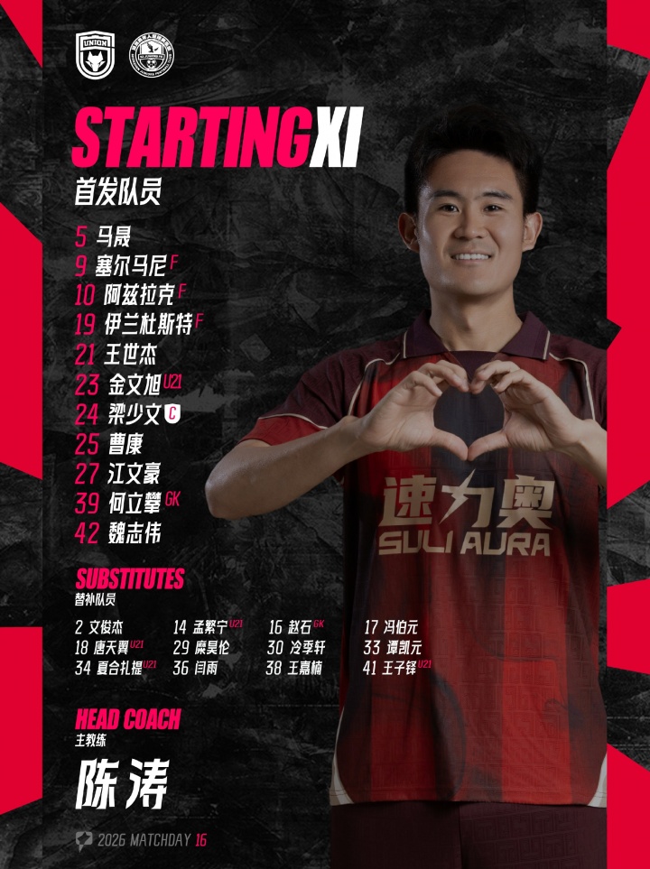 陕西联合今日首发🐺