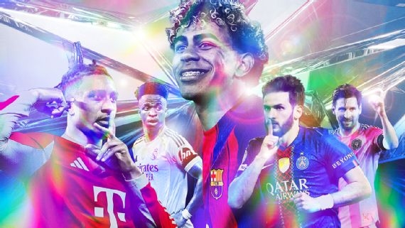 ESPN年度百大球星边锋11-20：萨拉赫第17，姆伯莫第16，戈登第15