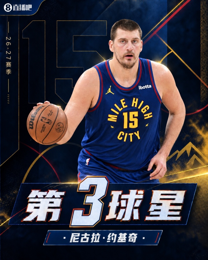 『吧友评选』🌟NBA新赛季No.3球星：尼古拉·约基奇
