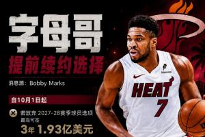 名记：热火战绩与预期差距很大 字母哥不会给球队多少时间去建队