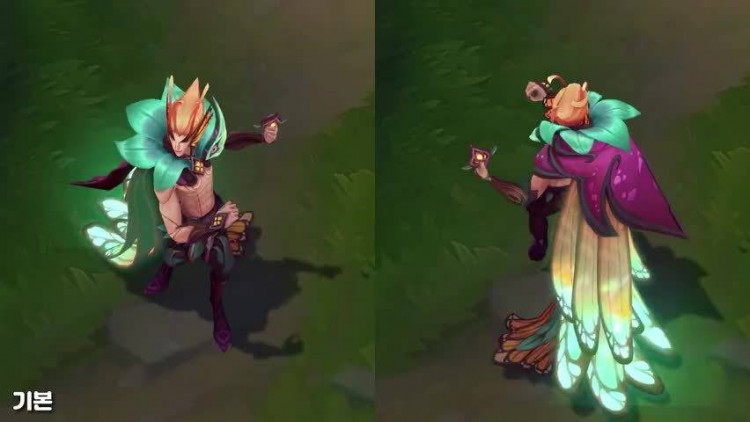 永恒之森洛9套炫彩皮肤上线送给霞的鲜花会随着披风颜色变化