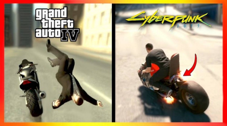 gta4和赛博朋克2077的细节对比很难想象gta4是一部12年前的作品