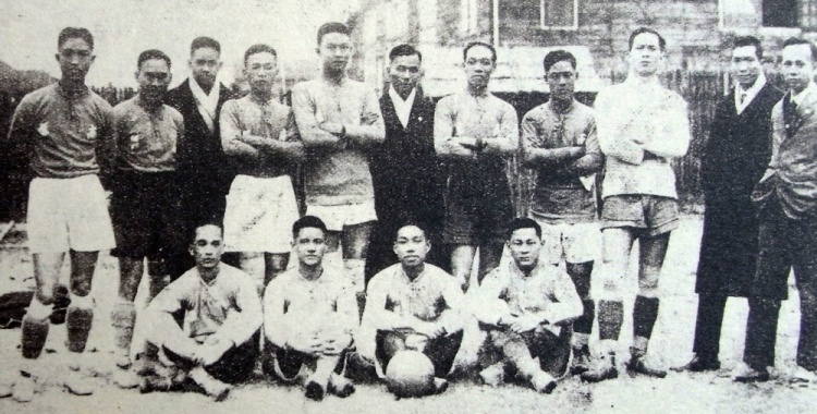 早期中国足球队合照