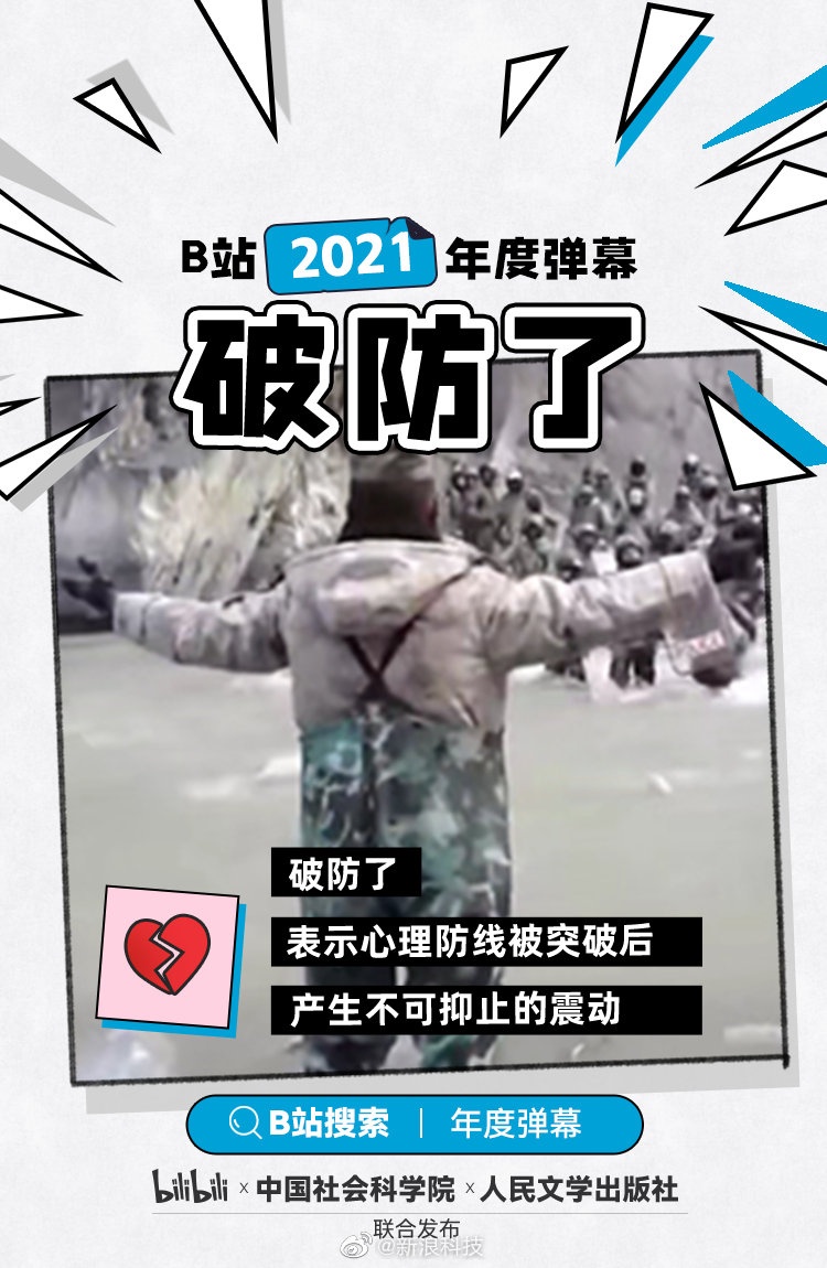 b站公布2021年度弹幕破防了还记得让你破防了的那个瞬间吗