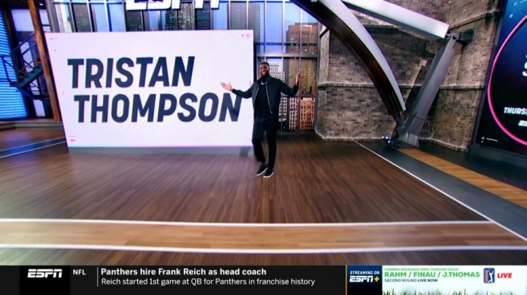 也是懂球的！前NBA球员“TT”汤普森迎来生涯NBA分析师首秀