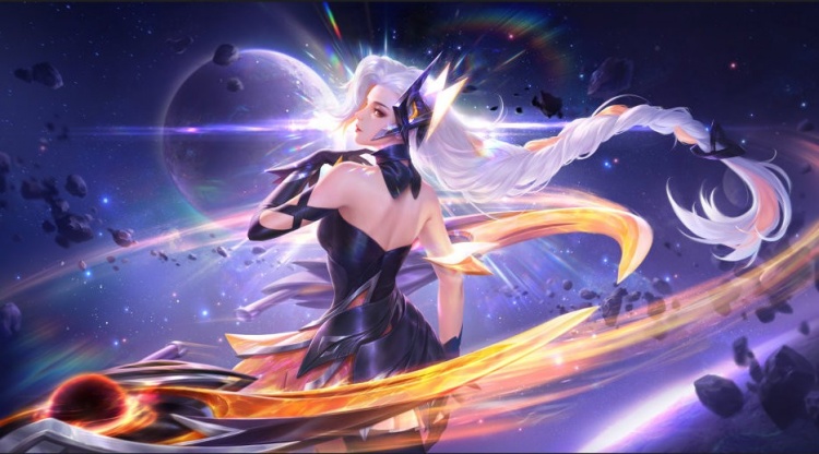王者荣耀花木兰新皮肤燃星之曲：从AoV下放，造型酷似奇亚娜