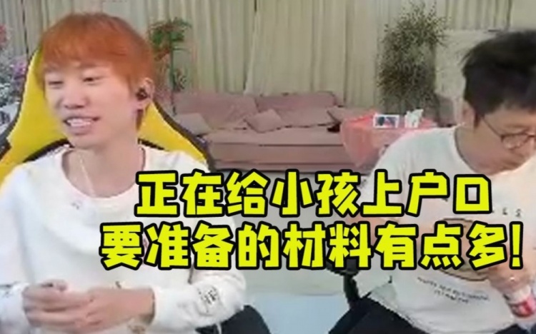 Doinb谈正在给小孩上户口：出生证明那些要准备的材料有点多！