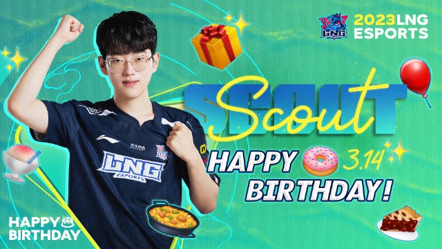 LNG发布Scout生日短片：Viper、Deft、Bang等为其送上祝福
