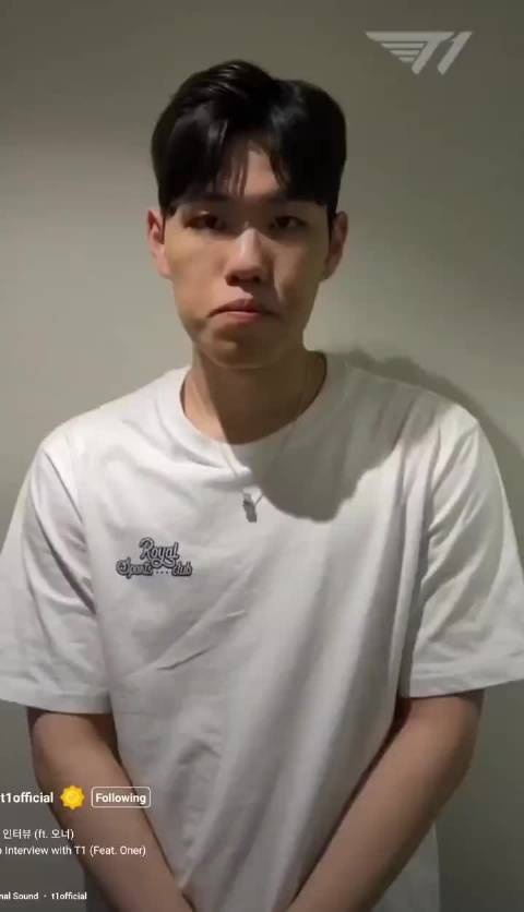 Oner近況采访：我们全队都非常渴望冠军会笑着回到韩国的