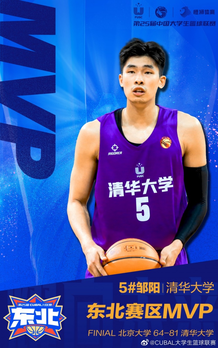 �cubal东北赛区男子组决赛-清华击败北大蝉联冠军 邹阳当选mvp-直
