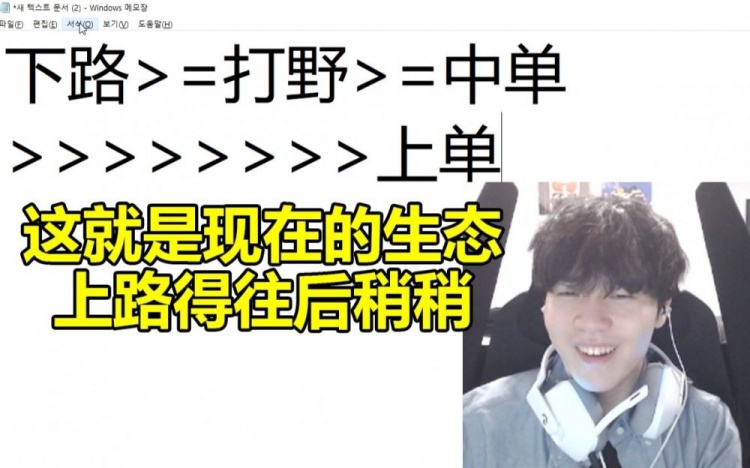 Rookie谈版本生态：下路一哥然后是打野和中路上路再往后排排！
