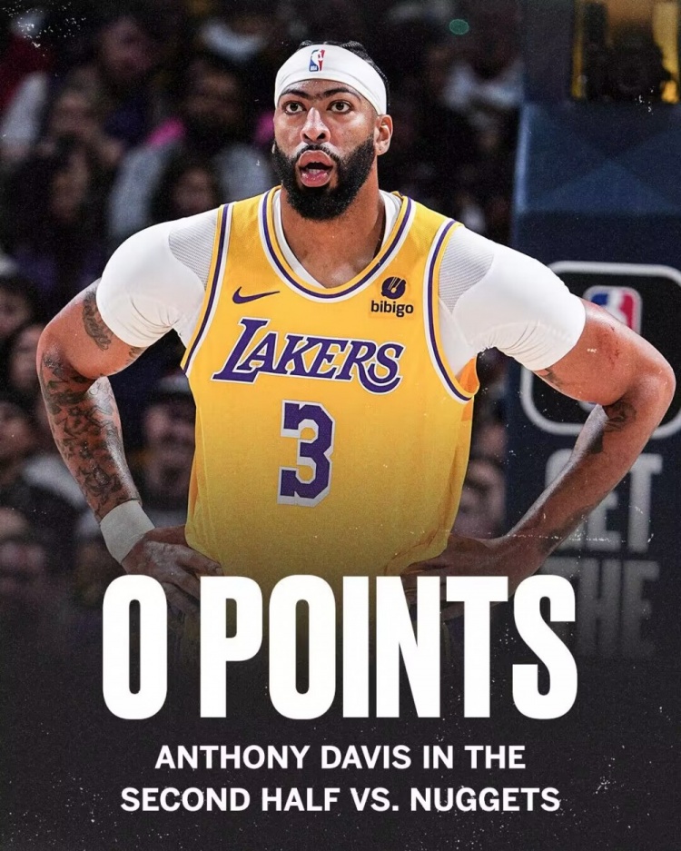 揭幕战再负掘金湖人和浓眉冲上推特热搜前二