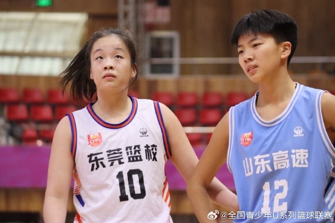 u15青少年篮球联赛女子组16进8交叉赛东莞篮校胜山东高速