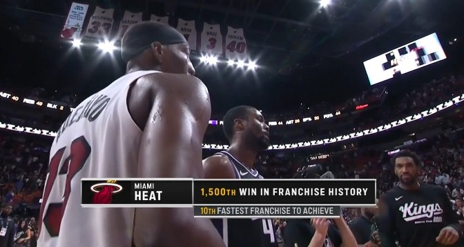 热火取得队史第1500场胜利 NBA历史第10快