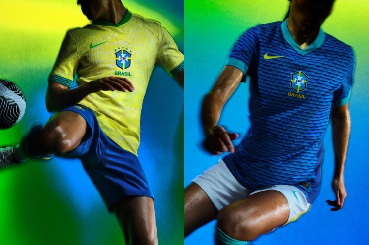 耐克发布巴西队新球衣：主场和客场球衣依然沿用黄色和蓝色设计