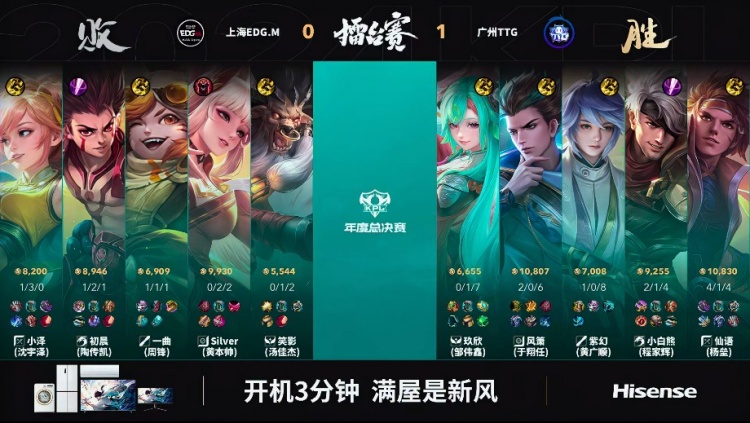 🎮风箫狄仁杰一人面对千军万马游刃有余！TTG 1-0 EDG