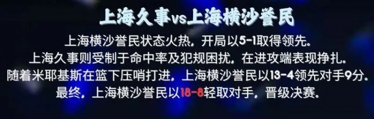 复仇夺冠！上海横沙誉民六夺分站赛冠军