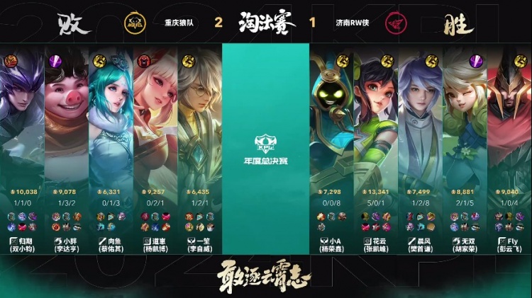 🎮花云孙尚香火力输出压制狼队拿下胜利！RW 1-2 狼队