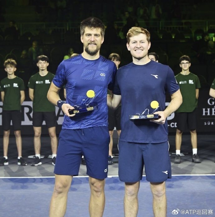 ATP250本周两站双打冠军：杰米·穆雷/皮尔斯、阿伦兹/约翰森