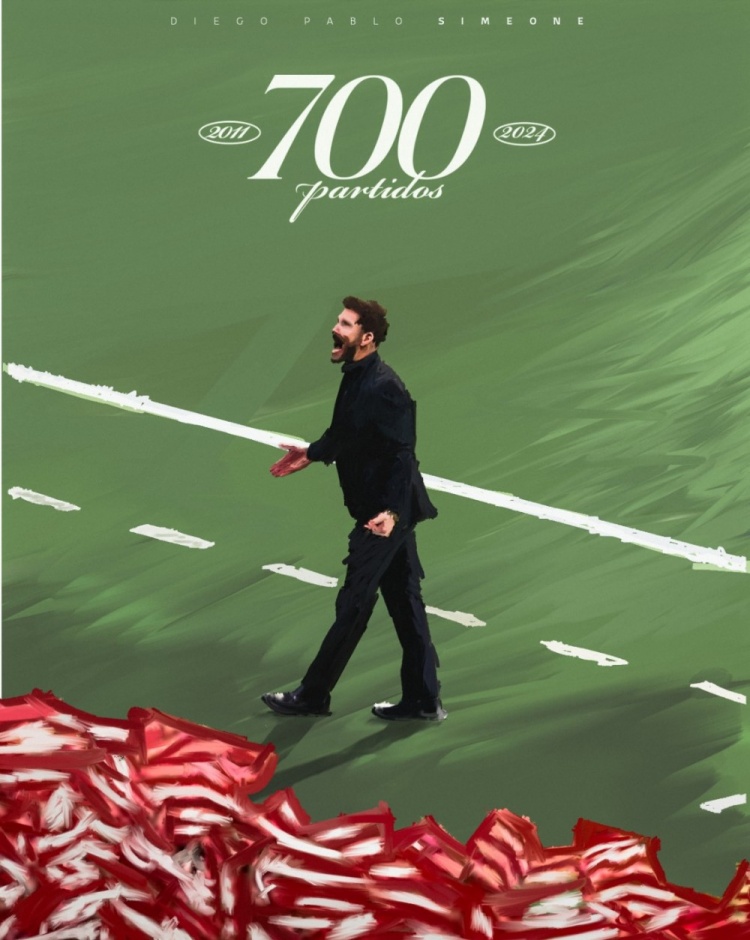 马竞教父！西蒙尼达成执教马竞700场里程碑，执教13年共夺8冠🏆