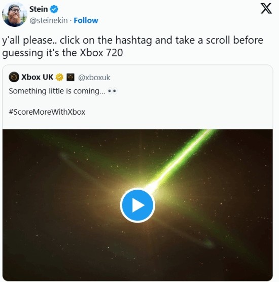 要出Xbox720？微软经理慌忙辟谣：别猜了真不是！